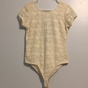 Mason & Belle Cream Lace Bodysuit